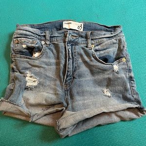 Garage light wash size 3 jean shorts